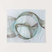 Abstracte Modern Turquoise Brown Gold Elegance Wandkleed (Voorkant (horizontaal))