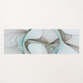 Abstracte Modern Turquoise Brown Gold Elegance Yogamat (Voorkant (horizontaal))