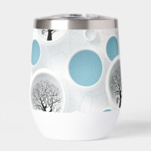 abstracte moderne 3D muurschildering