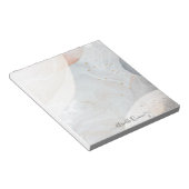 Abstracte moderne aardse Waterverf Notitieblok (Schuin)