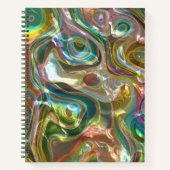 Abstracte moderne achtergrond patroon kunst Notiti Notitieboek (Voorkant)