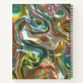 Abstracte moderne achtergrond patroon kunst Notiti Notitieboek (Achterkant)