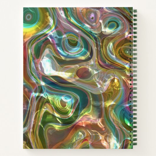 Abstracte moderne achtergrond patroon kunst Notiti Notitieboek (Achterkant)