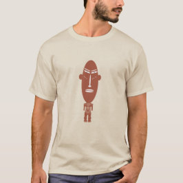 Abstracte moderne Afrikaanse inheemse gezichtskuns T-shirt