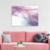 Abstracte moderne alcoholinkt Roos goudharmonie Canvas Afdruk (Insitu (Woonkamer))