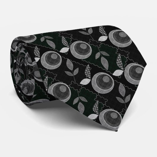 Abstracte moderne appelvrucht laat meetkundig stropdas (Opgerold)