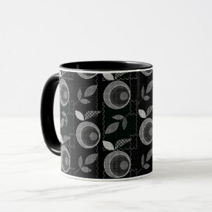 Abstracte moderne appelvrucht laat meetkundige bla mok