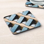 Abstracte moderne architectuur bier onderzetter (Linkerzijde)