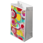 Abstracte moderne Art Circle Painparty Klein Cadeauzakje (Achterkant Gekanteld)