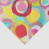 Abstracte moderne Art Circle Painparty Tissuepapier (Detail)