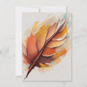 Abstracte moderne bladeren schilderijen set, blad notitiekaartje (Voorkant)