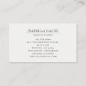 Abstracte moderne blauwe groene Waterverf vormen Visitekaartje (Achterkant)