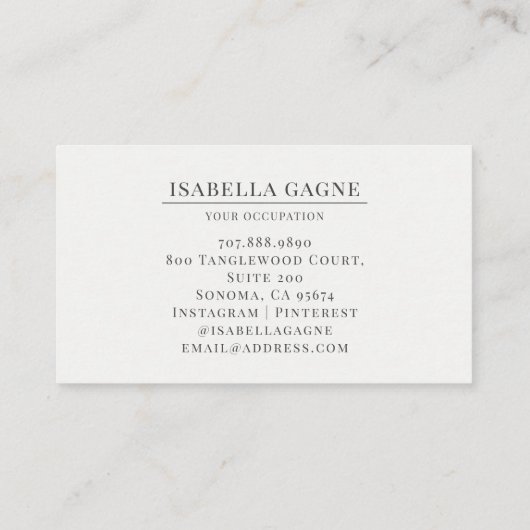 Abstracte moderne blauwe groene Waterverf vormen Visitekaartje (Achterkant)