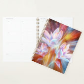 Abstracte moderne bloemen kunstwerk planner (Display)
