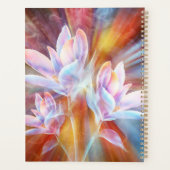 Abstracte moderne bloemen kunstwerk planner (Achterkant)