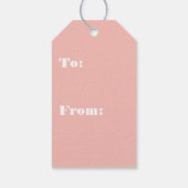 Abstracte Moderne Bloementuin met Wilde Bloemen en Cadeaulabel (Achterkant)