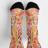 Abstracte Moderne Bloementuin met Wilde Bloemen en Sokken (Top)