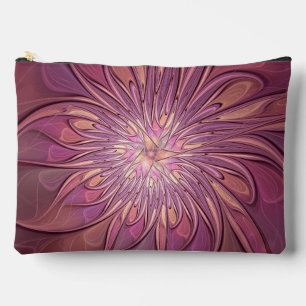 Abstracte moderne bloemfractale kunst bes kleuren etui