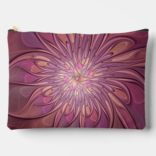 Abstracte moderne bloemfractale kunst bes kleuren etui (Voorkant)