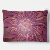 Abstracte moderne bloemfractale kunst bes kleuren etui (Achterkant)