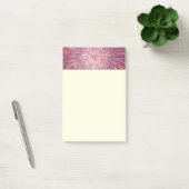 Abstracte moderne bloemfractale kunst bes kleuren post-it® notes (Kantoor)