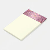 Abstracte moderne bloemfractale kunst bes kleuren post-it® notes (Schuin)