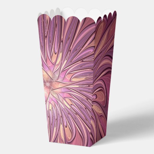 Abstracte moderne bloemfractale kunst beskleuren bedankdoosjes (Voorkant)