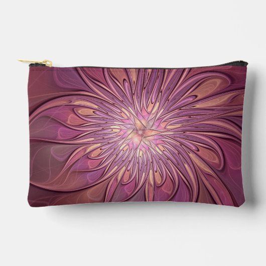 Abstracte moderne bloemfractale kunst beskleuren etui (Voorkant)