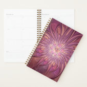 Abstracte moderne bloemfractale kunst beskleuren planner (Display)