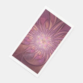 Abstracte moderne bloemfractale kunst beskleuren servet (Hoek)