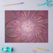Abstracte moderne bloemfractale kunst Bessenkleure Tissuepapier (Craft)