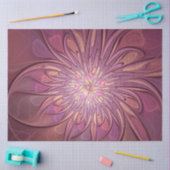 Abstracte moderne bloemfractale kunst Bessenkleure Tissuepapier (Craft)