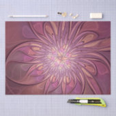 Abstracte moderne bloemfractale kunst Bessenkleure Tissuepapier (Craft)