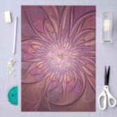 Abstracte moderne bloemfractale kunst Bessenkleure Tissuepapier (Craft)