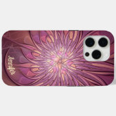 Abstracte Moderne Bloemige Fractale Bessenkleuren Case-Mate iPhone Case (Achterkant (horizontaal))