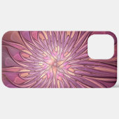 Abstracte moderne bloemige fractale kunst bes kleu Case-Mate iPhone case (Achterkant (horizontaal))