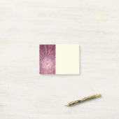 Abstracte moderne bloemige fractale kunst bes kleu post-it® notes (Op bureau)