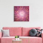 Abstracte moderne bloemige fractale kunst beskleur canvas afdruk (Insitu (Woonkamer))