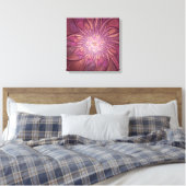 Abstracte moderne bloemige fractale kunst beskleur canvas afdruk (Insitu (Slaapkamer))