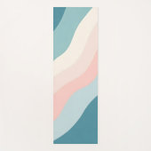 Abstracte Moderne Blush Roze Mint Collectie Yogamat (Voorkant)