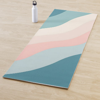 Abstracte Moderne Blush Roze Mint Collectie Yogamat