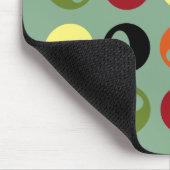 Abstracte moderne bollen Mousepad Muismat (Hoek)