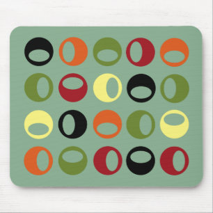 Abstracte moderne bollen Mousepad Muismat