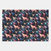 Abstracte moderne bomen: gedurfd kerstontwerp inpakpapier vel (Voorkant 2)