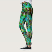 Abstracte moderne borstels leggings (Links)
