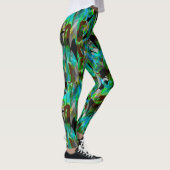 Abstracte moderne borstels leggings (Rechts)