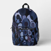 Abstracte moderne bosbes bedrukte rugzak (Voorkant)