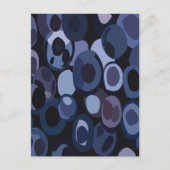 Abstracte moderne bosbes briefkaart (Voorkant)