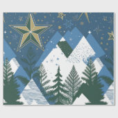 Abstracte moderne bosboom cadeaupapier (Vlak)