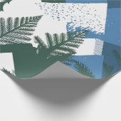 Abstracte moderne bosboom cadeaupapier (Hoek)